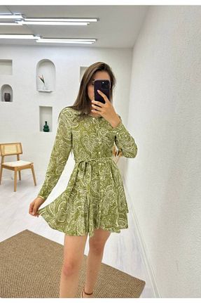 لباس سبز زنانه بافتنی AF FASHİON - کد 739433225