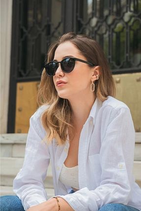 عینک آفتابی مشکی زنانه UV400 LOOKUP NEW - کد 739480936
