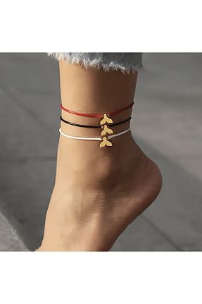 خلخال جواهر مشکی زنانه نخ Hazeran accessories - کد 739604291