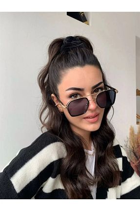 عینک آفتابی مشکی زنانه UV400 LOOKUP NEW - کد 739611703