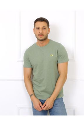 تی شرت سبز مردانه رگولار یقه خدمه جوان کد 739839168