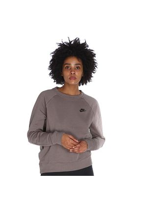 سوئیشرت قهوه ای زنانه ساده Nike - کد 739844417