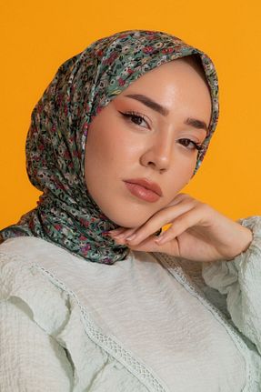 روسری سبز پنبه ای Silk Home - کد 739918186