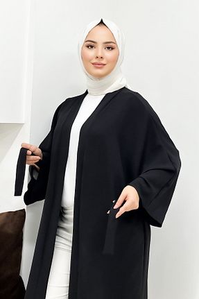 کافتان و کیمونو حجاب مشکی زنانه پنبه ای CNG MODA - کد 740066550