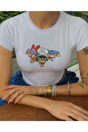 بلوز سفید زنانه چاپی Jose Clothing - کد 740334580