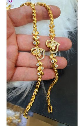 دستبند استیل (فولاد) طلائی زنانه روکش طلا barisiva gold - کد 740684505