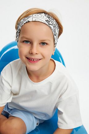 ست بالاتنه و پائین تنه سفید بچه گانه بافت Babygiz - کد 739486810