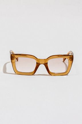 عینک آفتابی قهوه ای زنانه UV400 Zoe3 Style - کد 739586491