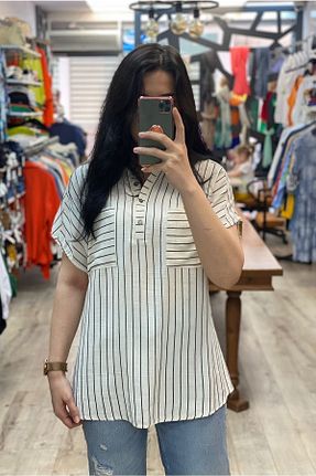 بلوز طوسی زنانه رگولار ELSİN BUTİK - کد 739836474