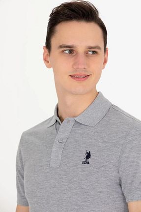 پولوشرت طوسی مردانه %100 پنبه U.S. Polo Assn. - کد 740024014