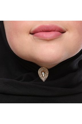 روسری طلائی ساده Fsg Takı - کد 740066546