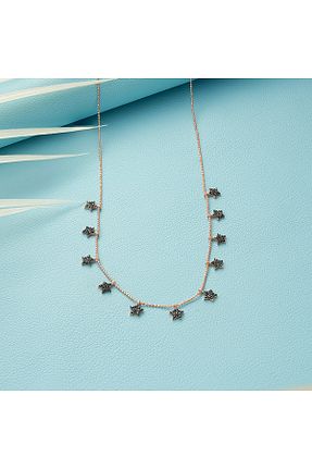 گردنبند نقره صورتی زنانه 925 عیار 925KOLYE - کد 643859248