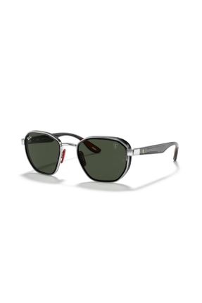عینک آفتابی سبز مردانه 50 UV400 فلزی مات هندسی کد 740263227