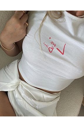 بلوز سفید زنانه چاپی Jose Clothing - کد 740330430