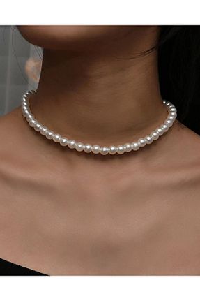 گردنبند مروارید بژ M Miel - کد 740376309