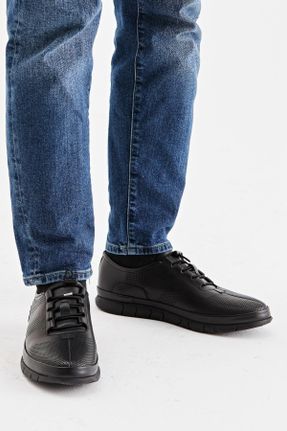 کفش کژوال مشکی مردانه پاشنه کوتاه ( 4 - 1 cm ) پاشنه ساده کد 683561283