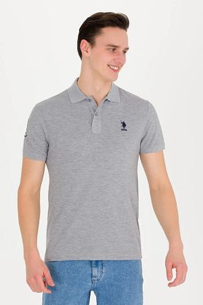 پولوشرت طوسی مردانه %100 پنبه U.S. Polo Assn. - کد 740024014