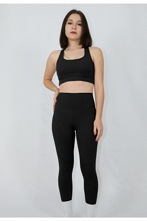 ست بالاتنه و پائین تنه مشکی زنانه بافتنی TASTORE - کد 738663367