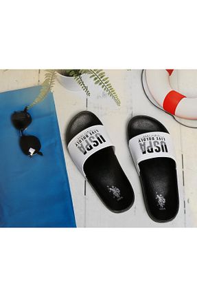 دمپائی سفید مردانه چرم مصنوعی U.S. Polo Assn. - کد 740104144