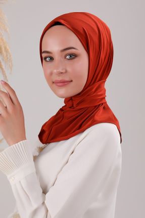 شال نارنجی زنانه پلی استر کد 740682336