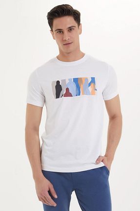 تیشرت سفید مردانه رگولار WESTMARK LONDON - کد 6884939