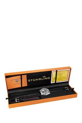ساعت مچی سفید مردانه استل (فولاد) Stührling - کد 7039930