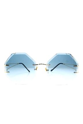 عینک آفتابی سفید زنانه هندسی Max Polo - کد 7054358