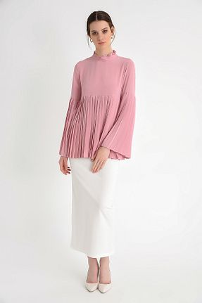 دامن حجاب سفید زنانه Kalem Bym Fashion - کد 4840620