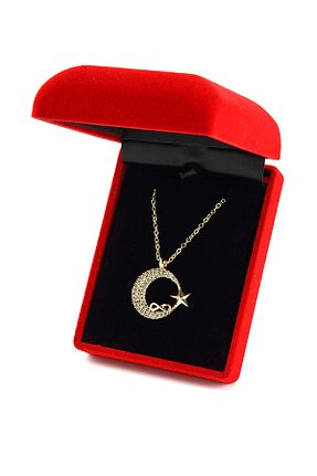 گردنبند جواهر سفید زنانه برنجی Forentina - کد 31274983