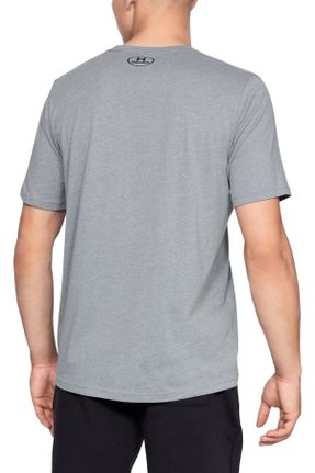 تی شرت طوسی مردانه رگولار پارچه ای تکی کد 31074559