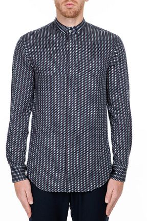 پیراهن سرمه ای مردانه رگولار Emporio Armani - کد 31514622
