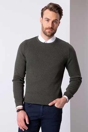 پلیور طوسی مردانه ساده Pierre Cardin - کد 31630771