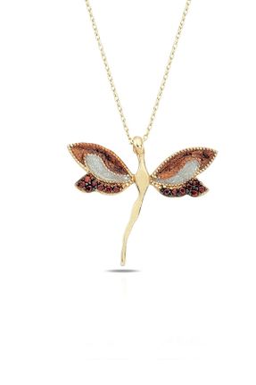 گردنبند نقره قهوه ای زنانه 925 عیار Rams Gümüş - کد 31278030