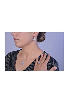 ست نقره بژ زنانه 925 عیار Midyat Nurtaş Gümüş - کد 33233941