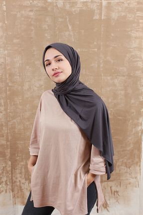شال طوسی زنانه پنبه ای Cullah - کد 34257395
