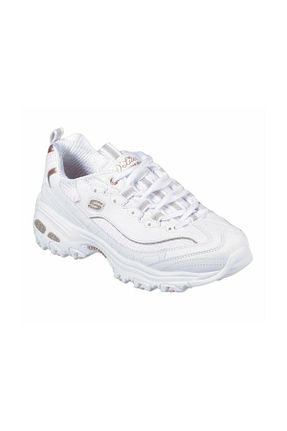 کفش اسنیکر سفید زنانه بند دار Skechers - کد 35128955