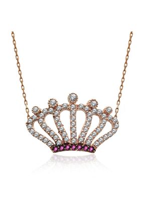 گردنبند نقره طلائی زنانه 925 عیار Indigo Takı - کد 35728659