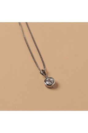 گردنبند استیل ( فولاد ) زنانه رودیوم Neesa - کد 741035773