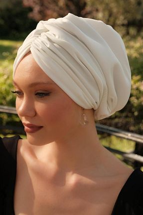 کلاه شنای حجاب سفید زنانه ladrans - کد 741185047
