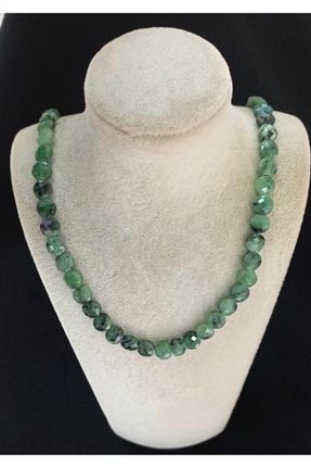 گردنبند جواهر سبز زنانه سنگ طبیعی Belgin DAL Şifalı Taşlar - کد 469493694