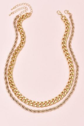 گردنبند جواهر طلائی زنانه روکش طلا کد 93703687