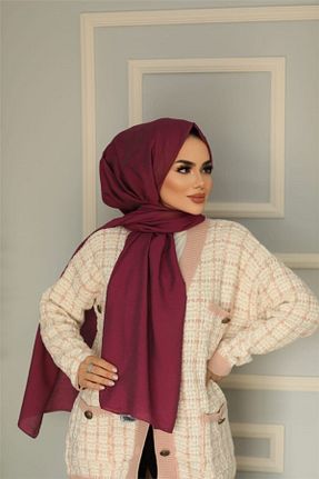 شال صورتی زنانه پلی استر Siyane - کد 77532324
