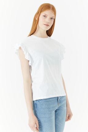 تی شرت سفید زنانه کد 741945521