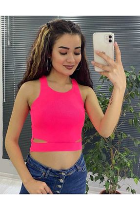 بادی صورتی زنانه یقه مربعی anne moda ankara - کد 740790690