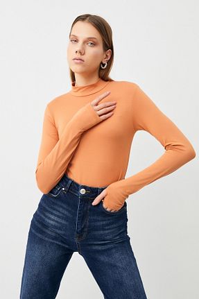 بادی صورتی زنانه یقه نیم ماهیگیر Yefrastore - کد 740793034