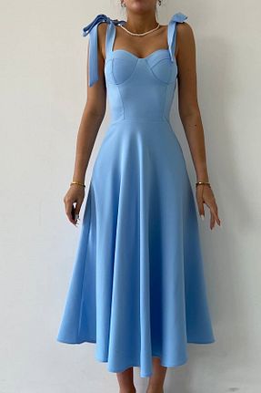 لباس آبی زنانه بافتنی bayansepeti - کد 741167319