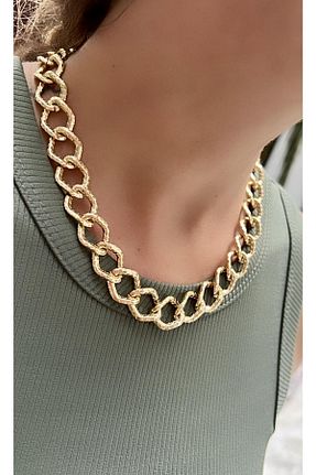 گردنبند جواهر طلائی زنانه روکش طلا Kutcha Accessories - کد 741194906
