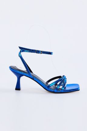 کفش پاشنه بلند کلاسیک آبی زنانه چرم پاشنه نازک پاشنه متوسط ( 5 - 9 cm ) کد 741198645
