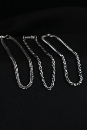 گردنبند جواهر زنانه روکش نقره کد 237467286