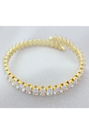 دستبند استیل (فولاد) طلائی زنانه استیل (فولاد) Ankı - کد 741191160